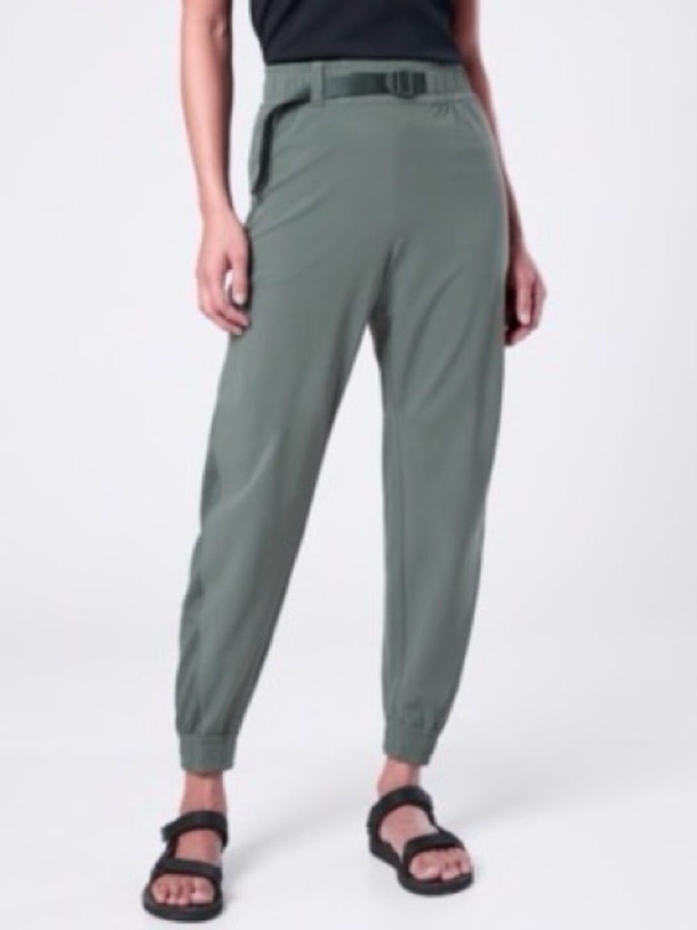 Athleta Olive Green Track Joggers